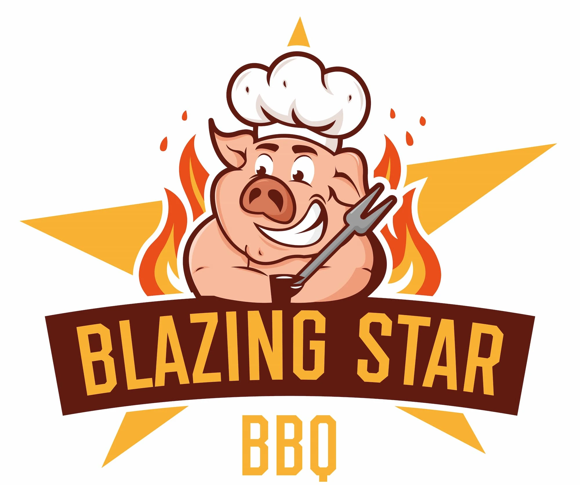 Blazing Star BBQ logo